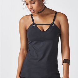 Used Good Fabletics Crystal Top Built in Bra  Size Small 