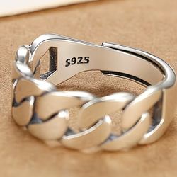 Sterling Silver 925 Ring Adjustable 