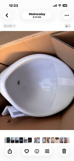 Urinals large one small one plus flush valves