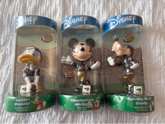 Los Angeles Rams Disney mickey, Donald and goofy bobbleheads sale