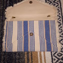 Mali + Lili Harrison Striped Fabric Clutch