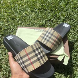 Burberry slides