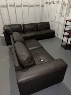 Leather couch