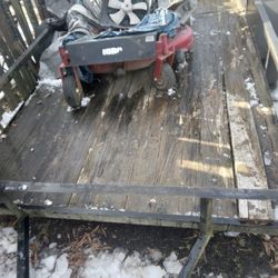 Package Deal. Trailer And Toro Lawnmower For Sale