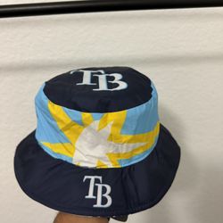 Brand New Tampa Bay Rays Reversible Youth Bucket Hat 