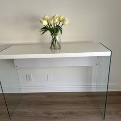 White Console Table 
