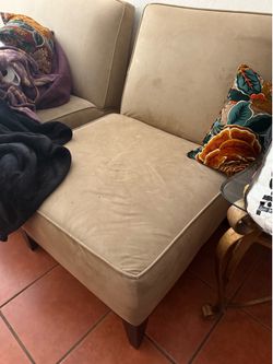 Free tan color couch and matching chair Pick up today