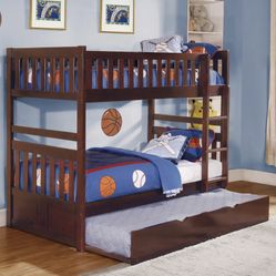 New Bunk Bed With Trundle 