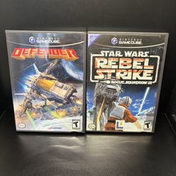 Nintendo GameCube 🟣Game Defender CIB w/ Reg Card, Plus, Star Wars Rebel Strike
