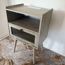 1 Grey End Table Side Table