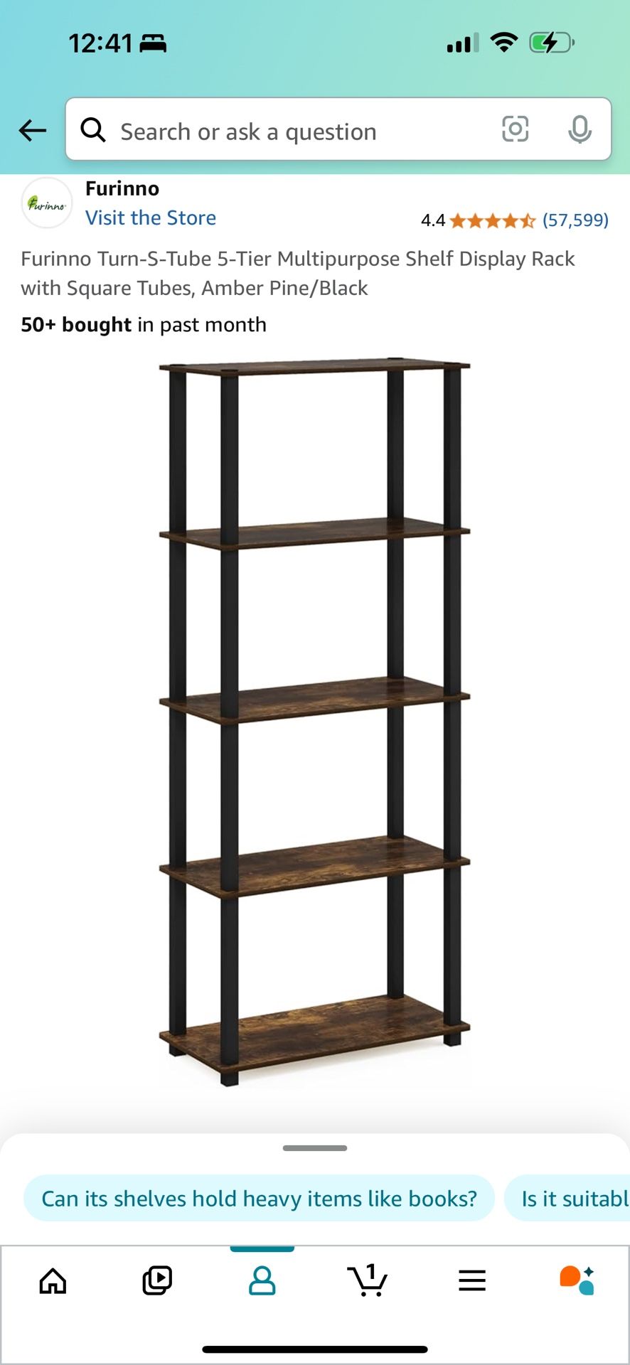 **For Sale: Brand New Furinno 5-Tier Shelf (Still in Box!)**