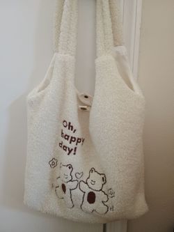 Fur shoulder bag