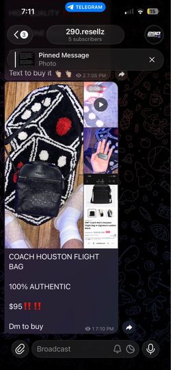 COACH HOUSTON  FLIGHT BAG