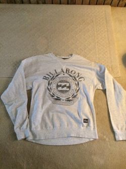 Men's gray billabong sweatshirt
