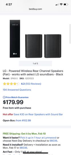 LG speakers