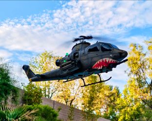 Custom Weathered 200-Size AH-1F Cobra RC Helicopter, RTF