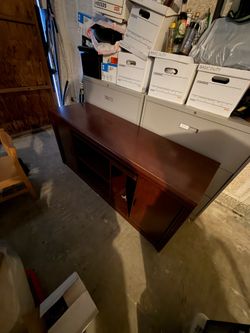 Nice Dark  Wood Credenza