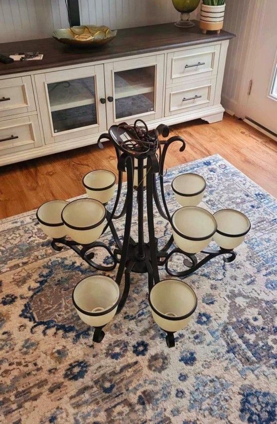 9 light chandelier oil rubbed bronze