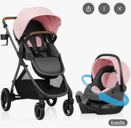 NEW! Evenflo Pivot NXT Travel system (2 bases included)