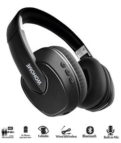 NEW! Active Noise Cancelling Headphones Bluetooth Wireless Over-Ear Stereo Headphone with Mic and Volume Control