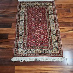 Hand knotted vintage Kayseri seccade(hand made wool)