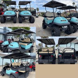 (2) 2015 CLUB CAR GOLF CARTS FOR SALE