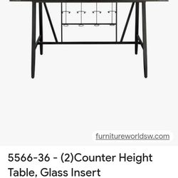Dinning Table With Wine Rack Option
