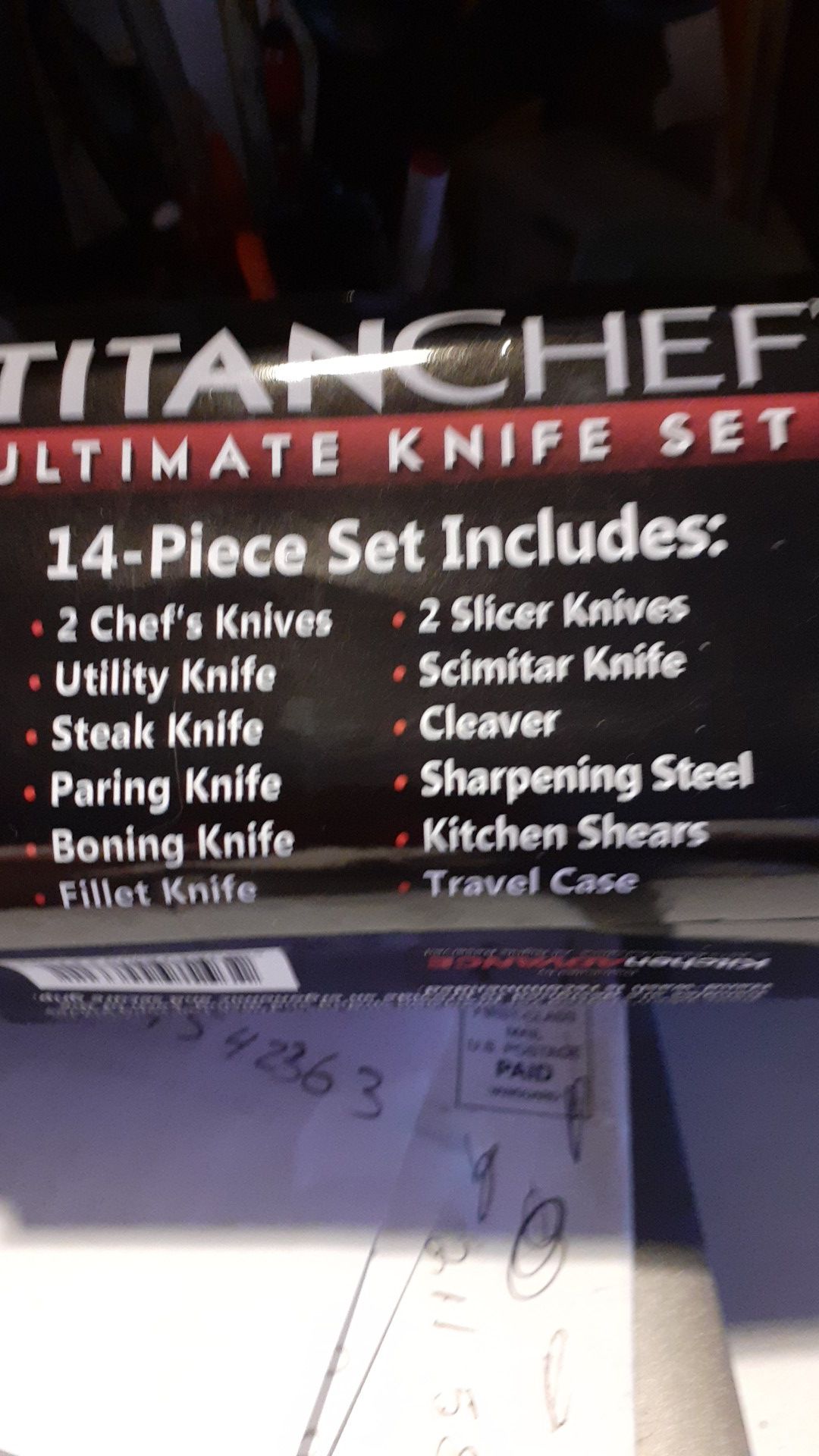 Titanchef professional knife set