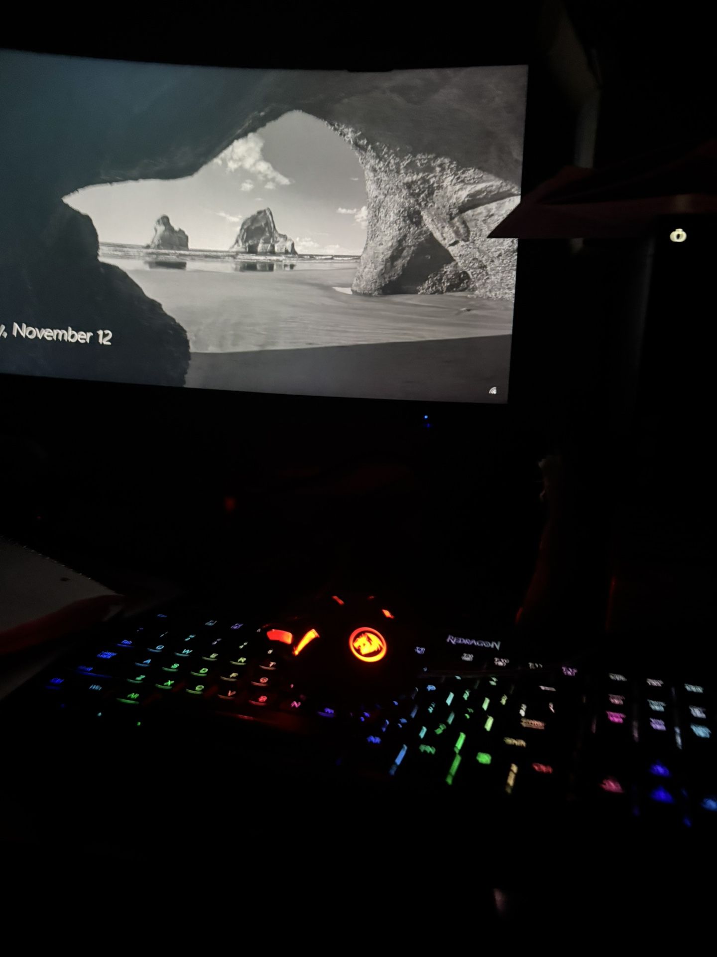 Acer Gaming Monitor With Red Dragon Keyboard And Mouse