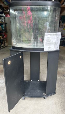 26 Gallon Bow-Front Aquarium and Stand