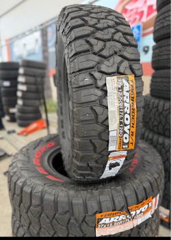 ‼️🚨vendo set de llantas Lt 37x12.50 17 arroyo R/T tires