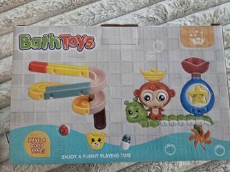 New Baby Bath Toy Set Bathtub Suction Cup Water Track Toys