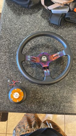 NRG Aftermarket Steering Wheel with Hub Adapter