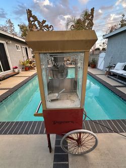 Gold Medal Antique Deluxe 60 Special Commercial Popcorn Machine - Fully Working - Vintage Cart