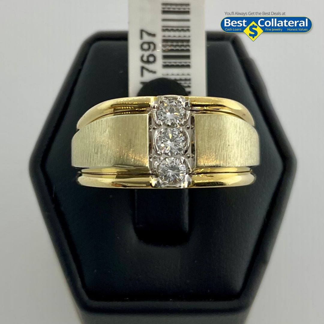 Men’s Diamond Ring In 14k Gold