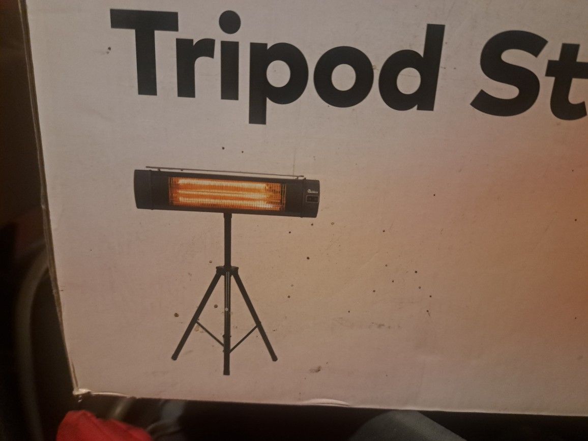Heater with stand.