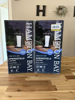 Hampton Bay LED Outdoor Solar Lantern $20 EACH