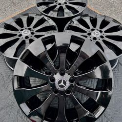 Mercedes-benz GLS 450 20” Gloss Black Wheels Rims Rines 