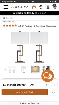 Set De Lámparas Ashley