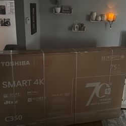 BRAND NEW 75” 4K Toshiba SMART TV