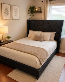 Bed frame Black full size new
