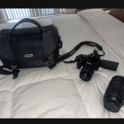 Nikon D5600 DSLR Digital SLR Camera with 18-55mm Lens , Tamron Auto Focus 70-300