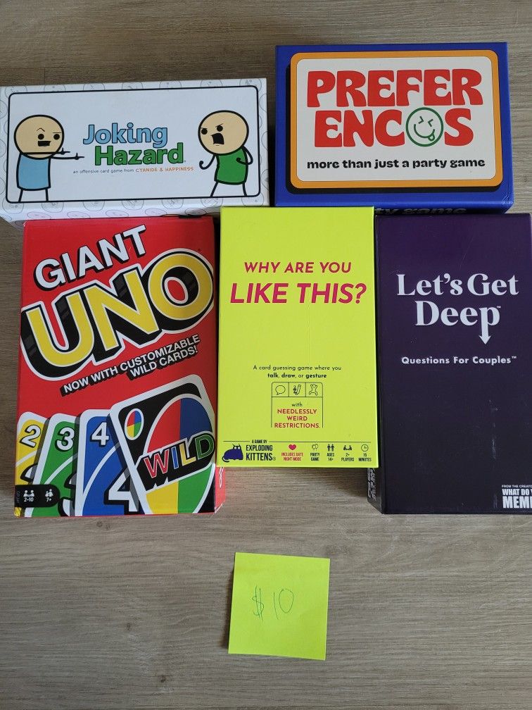 Board Games All For $10!!