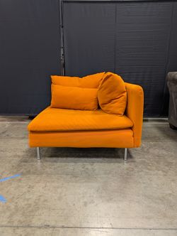 IKEA SÖDERHAMN Vibrant Orange Modular Chaise Lounge