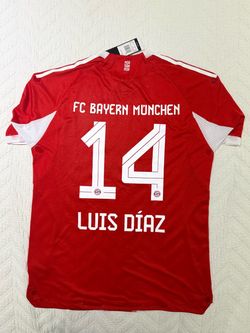 Luis Díaz #14 FC Bayern Munich Signed Adidas Jersey – Photo Proof – 2XL