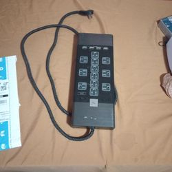 Rocketfish™ Premium 12-Outlet/4-USB Surge Protector Strip - Black