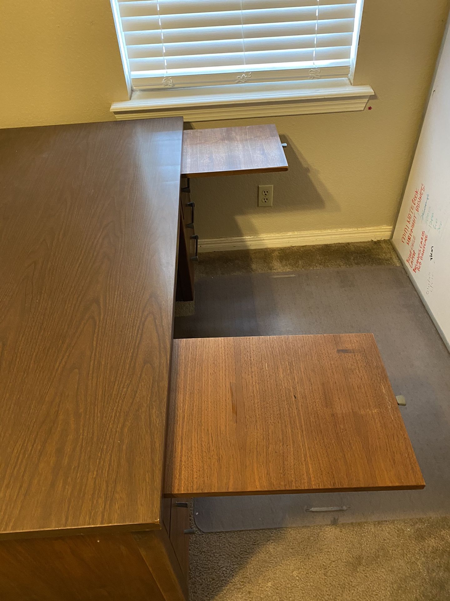 Solid wood desk
