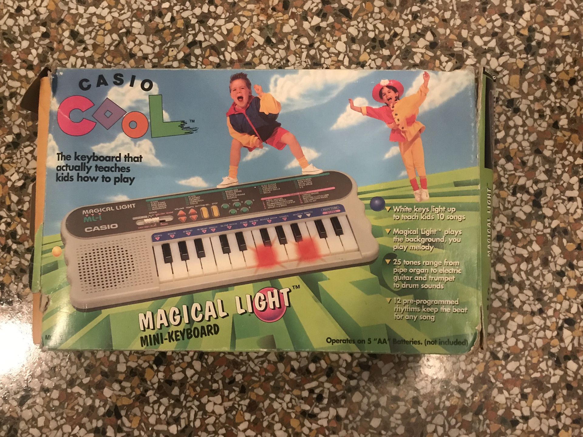 Vintage Casio Cool Magical Light Keyboard