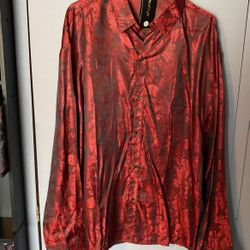Men’s Dress Shirt Burgundy XL