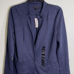 NWT Banana Republic Women's Blue NWT Wool Herringbone
